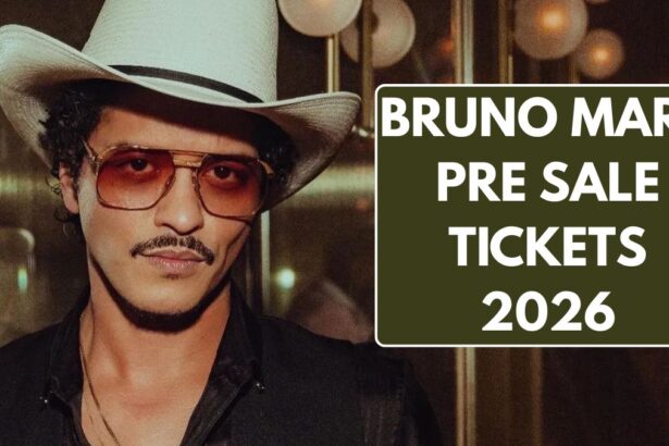 Bruno Mars Pre Sale Tickets 2026: Know Prices & Schedule