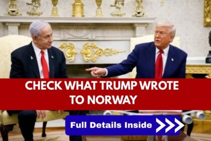 Trump Writes Letter To Norway