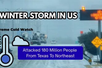 Winter Storm In US Attacks 180 Million People From Texas To Northeast