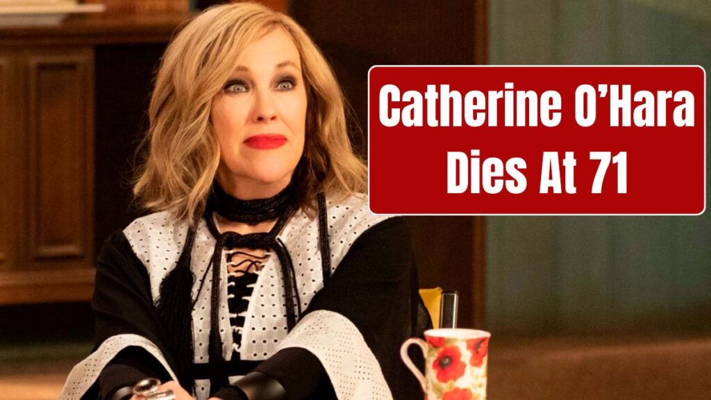 Text about Catherine O'Hara's passing.